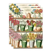 3x Cavallini Paper Poster Prints/Gift Wrap Wall Art Decor 50x70cm Flower Market