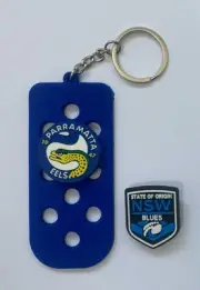 bag tag/keyring Parramatta Footy rugby league Eels theme jibbitz free postage