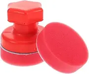 1 Set Handheld Car Wax Applicator Ergonomic Design Multi Functional Sponge Pads for Tire Polishing and Detailing Durable Versatile Waxing Tool for Cars and Boats