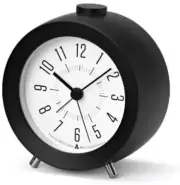 Lemnos JIJI Alarm Clock Black AWA13-04 BK Table Clock Made In Japan New