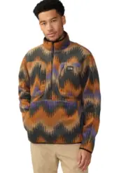 Mountain Hardwear HiCamp Fleece Pullover 1/4 Zip Mens Size XL Zig Zag Camo