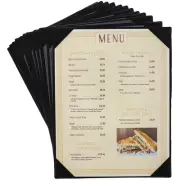 Juvale Black Restaurant Menu Cover Holders (12 Pack) 8.9 x 11.4 in.