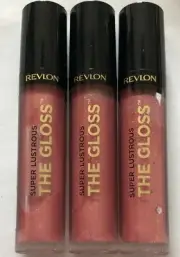 (3) Revlon Super Lustrous The Gloss High Shine Lipgloss, 301 Rose Quartz