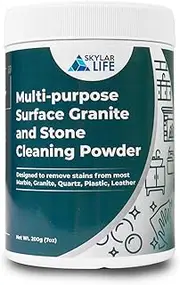 Skylarlife Multi-purpose Surface Stone Cleaning Powder (200g) to remove rust stain, yellowing, oil stains, from most marble, granite, quartz, concrete, countertop and stains from boat and plastic