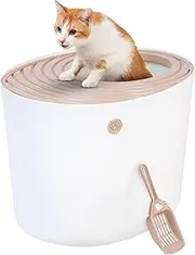 IRIS Top Entry Cat Litter Box, White