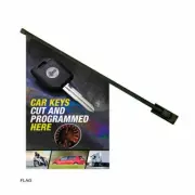 Silca CAR KEYS CUT & PROGRAMMED Shop Display Flag & Sticker Promo Kit