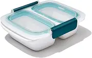 [OXO] Prep & Go Divided Container, 0.4 Litre / 2 Cups, 19 x 15 x 6 cm, White