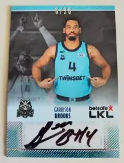 2023-24 H&C LKL Rookie Autograph Wolves Vilnius #WOL-RA03 Garrison Brooks 6/20