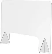 COMNESTBI Office Acrylic Isolation Plate Transparent Prevention Baffle for Desk Protection Spray Clapboard for School Canteen Office Use