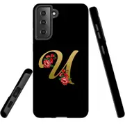 For Samsung Galaxy S22+ Plus Case, Armour Cover, Embellished Letter U