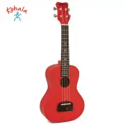 NEW Kohala KT-SRD Tiki Series Beginner Soprano Ukulele Red Satin Finish