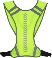 [eModwey] Reflective Vest, Flexible Adjustable Safety Vest for Bike, Reflective Vest for Men and Women, Adjustable Safety Vest for Bicycle, Breathable Running Vest with High Visibility