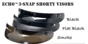 Echo 3 Snap Universal Shorty Visor SMOKE