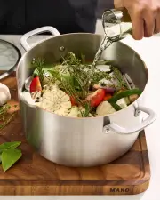 MAKO Genius 5-Ply 24cm Stock Pot with Lid