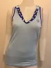 NWT LUXIRIE LIGHT BLUE LOGO HEART MORPHING SLEEVELESS TANK TOP JAPAN KAWAII M