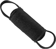 DINGO GEAR Training Tug Toy Cylinder-Shaped Dummy for K9, IGP, Bite Lessons, Dog Sports, Retrieve, Tug of War, Play, 2 Handles, Black Nylcot 15 x 8 cm (S02803)
