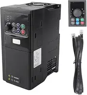 Gearwell Frequency Inverter, 5.5KW 3 Phase Variable Speed Drive with 320–460V Input and 0–380V Output, VFD Motor Control Inverter with 1.5m Cable