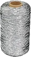 1mm Thick Silvery Twine String 250-300M/Roll for DIY Crafting Holiday Ornament Multipurpose Cord
