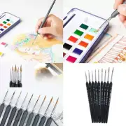 9x Paint Brush Set Professional Model Oil Painting Brushes