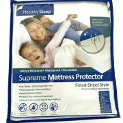 Healthy Sleep Supreme Mattress Protector Fitted Sheet Style Twin size