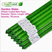 18 pcs 16mm X 200cm Garden Stakes (Plastic Coated Steel Pipe)