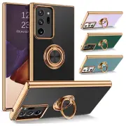 For Samsung Galaxy Note 20 Ultra Heavy Duty Shockproof Ring Stand Case Cover