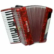 Excalibur Super Classic 60 Bass Piano Accordion - Red