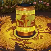 Solar Lanterns Outdoor Waterproof,Hanging Lights Elephant Warm White