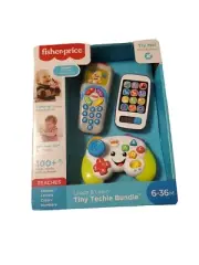 Fisher Price Laugh & Learn Tiny Techie Bundle Puppy Remote Game Controller Phone