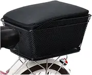 Rear Bike Basket Large Capacity Metal Wire Bicycle Basket Waterproof Rainproof Cover