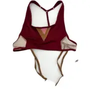 One Teaspoon NWT Mayflower Bralette Merlot Red Size S