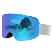 028 Ski Goggles Windproof Skiing Snowboard Glasses Big Snow Outdoor Goggles (Blue)