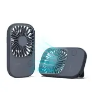 JISULIFE Handheld Mini Lash Fan with Bracket, Small Portable USB Rechargeable...