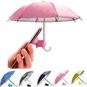 UV Protection Phone Umbrella - Universal Adjustable Piggy Suction Cup Stand for Sun Visor, Shade Cover for Cell Phones