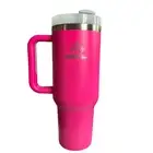 Tumbler With Handle & Straw 40oz Stainless steel Double-Wall Vacuum Insulate Mug