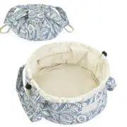 Barrel Drawstring Makeup Bag Large Cosmetic Bag Make up Bags Toiletry Organiz...