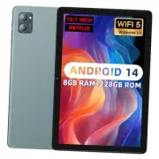 Android 14 Tablet 10.1 Inch, 8GB RAM 128GB ROM 512GB Expand WiFi Tablets PC,