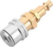 LOORGVEL Universal Compatibility Air Chuck Nozzle Self-locking Tire Inflation Chuck for Air Compressor Bike Pump Hose