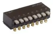 C & K DIP SWITCHES 100mA 2-Way SPST Raised Slide Actuator- 5Pcs Or 60Pcs