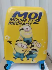 Kids Minions Carry On Hard Shell Cartoon Suitcase/Luggage Light Weight 18"