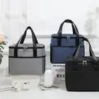 Waterproof Lunch Bag Multilayer Tote Pouch Portable Insulated Bags Men
