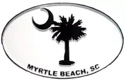 Myrtle Beach Oval Fridge Magnet