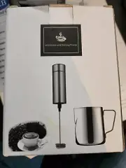 Milk Frother and cup Stainless steel handheld battery operated