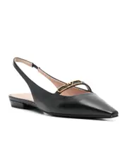 Slingback flat sandals 36,40 black