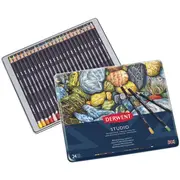 Derwent Studio Colour Pencils Tin 24 Set
