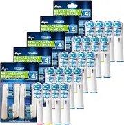 Replacement Brush Heads Compatible With Oral B- Double Clean Design, Pack of 20 Generic Electric Toothbrush Replacement Heads- Fits Oralb Pro 7000, 1000, 8000, 9000, 1500, 5000, Kids, Vitality & More!