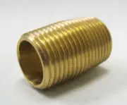 1pc Brass Pipe Close Nipple Fitting 1/2" NPT Air Fuel MettleAir 112-D