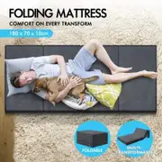 STARRY EUCALYPT Folding Mattress Foldable Sofa Lounge Chair Portable Grey Camping Mat