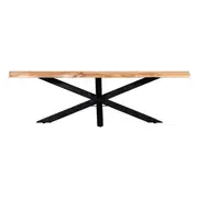 [James Lane] Madras Live Edge Solid Acacia Wood Coffee Table
