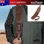 TOURBON Rifle Sling 308Win Shell Pouch Finger Rest Hole Gun Strap Carry Belt AU